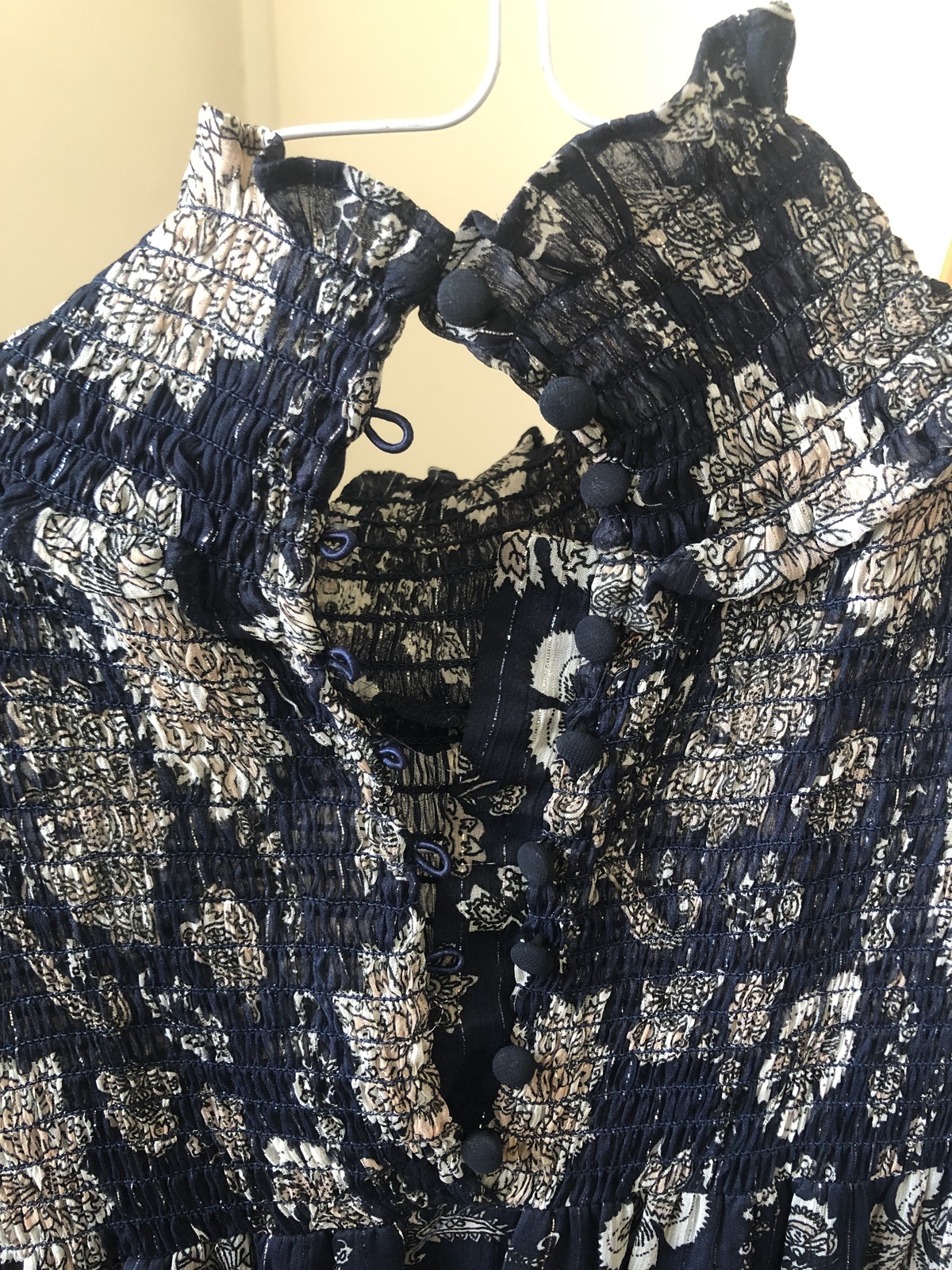 Lakendra shirred printed georgette midi dress