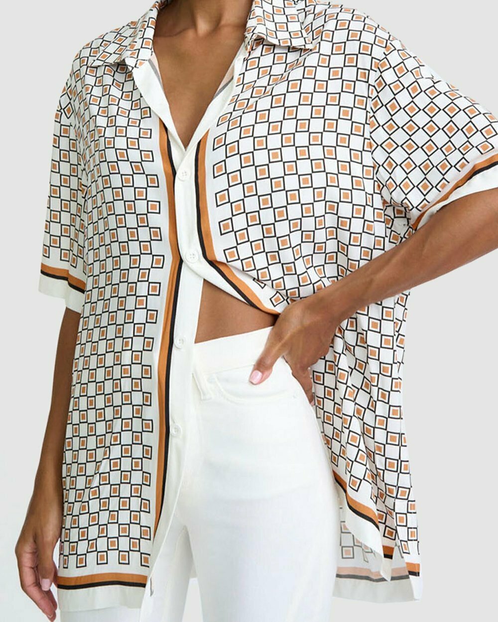 Gino Grid Sun Shirt  from BY Johnny