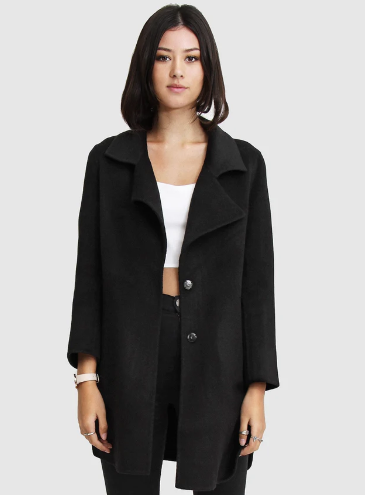 Ex-Boyfriend Wool Blend Oversized Coat