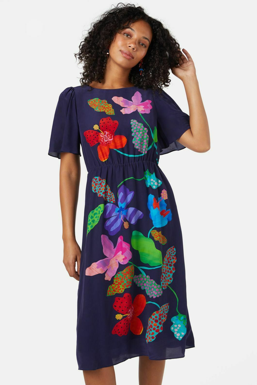 Trippy Flowers Placement Dress