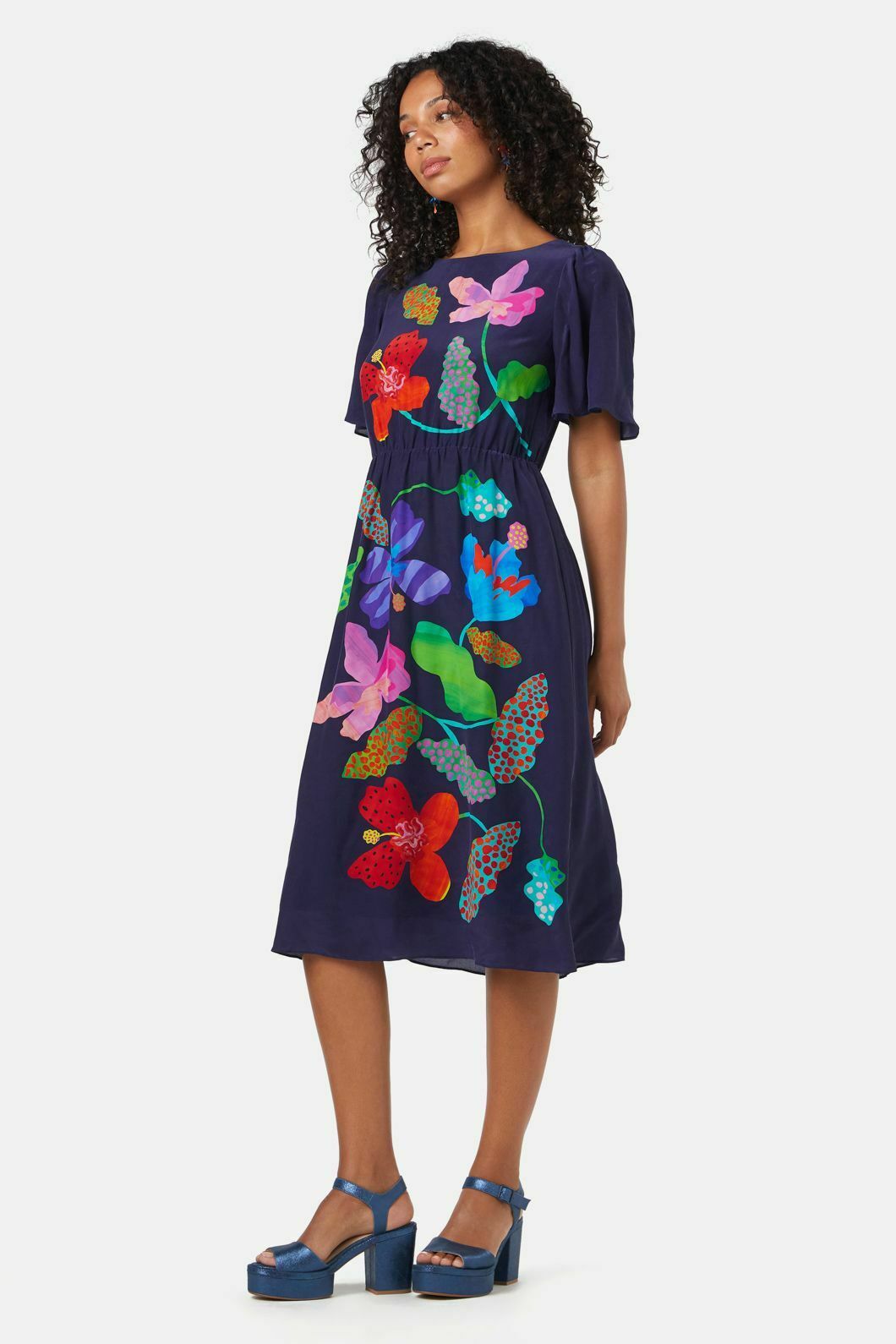 Trippy Flowers Placement Dress