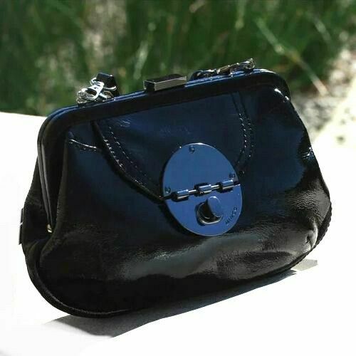 Hybrid Clutch Black Leather Clutch Purse RRP$199