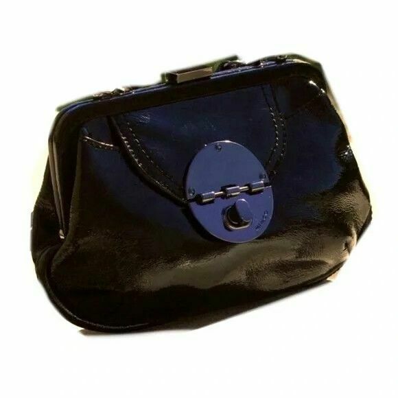 Hybrid Clutch Black Leather Clutch Purse RRP$199
