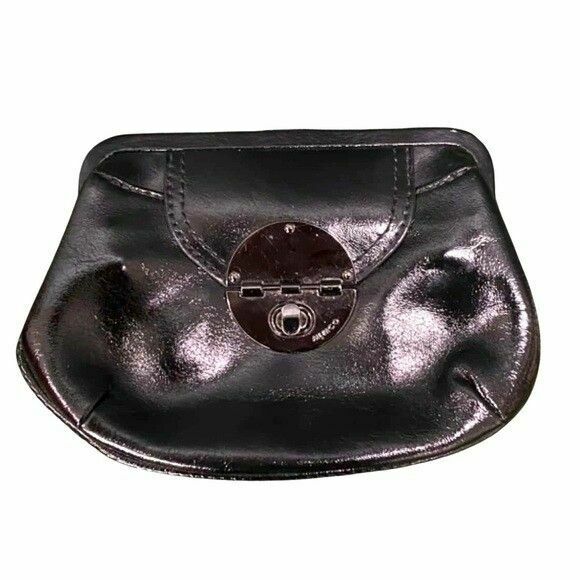 Hybrid Clutch Black Leather Clutch Purse RRP$199