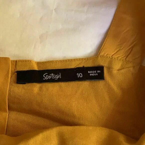 Mustard Embroidered Floral Tiered Midi Dress