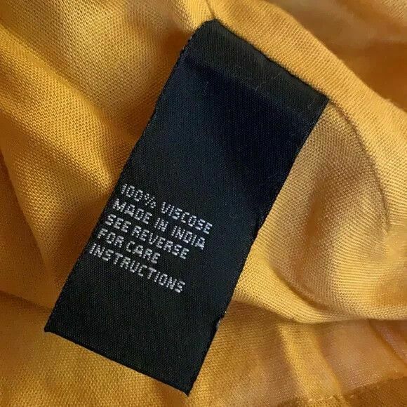 Mustard Embroidered Floral Tiered Midi Dress