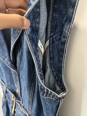 Aje. Elena midi denim dress 6 new - AirRobe