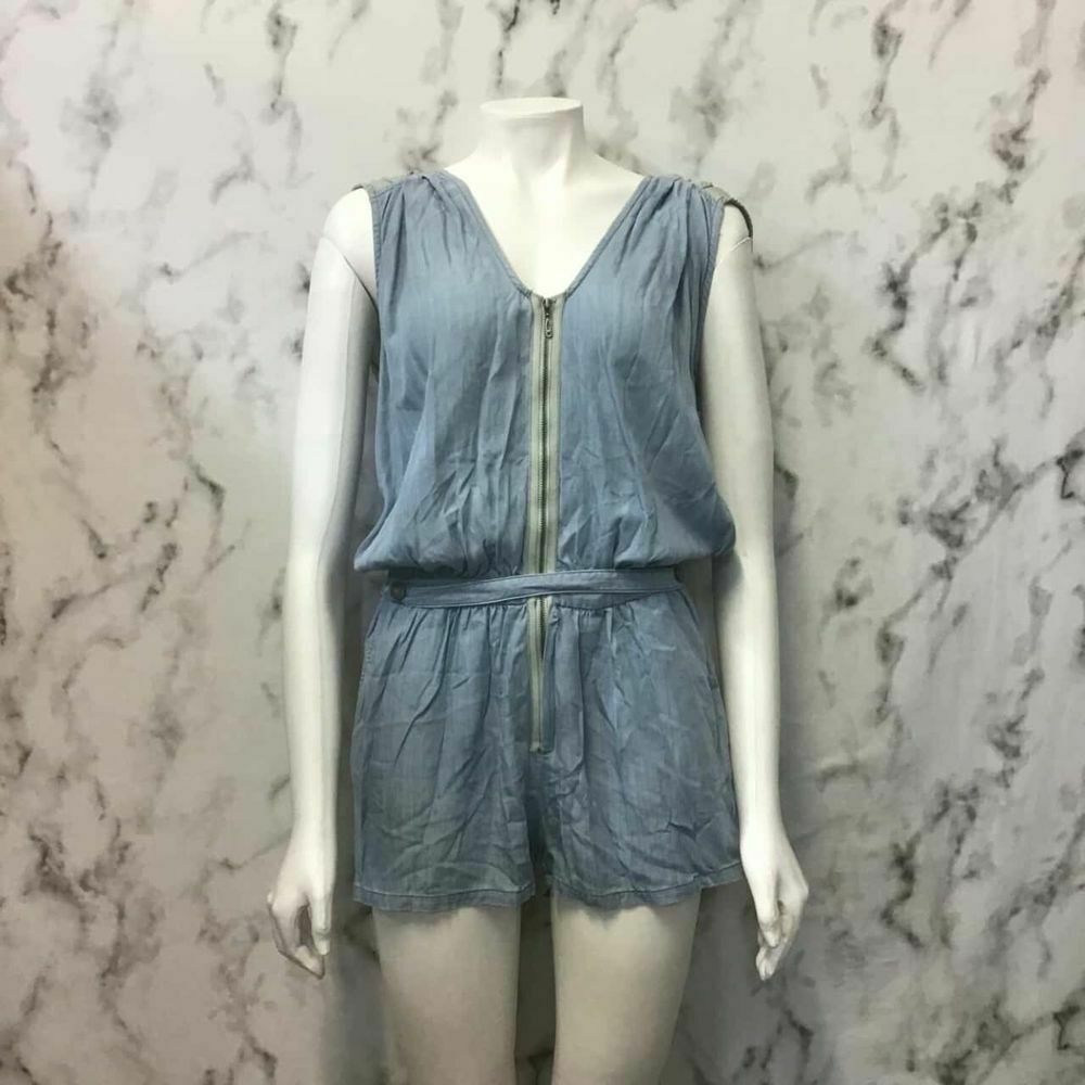 The Winning Day The Gifted Chambray Romper Onesie Playsuit 