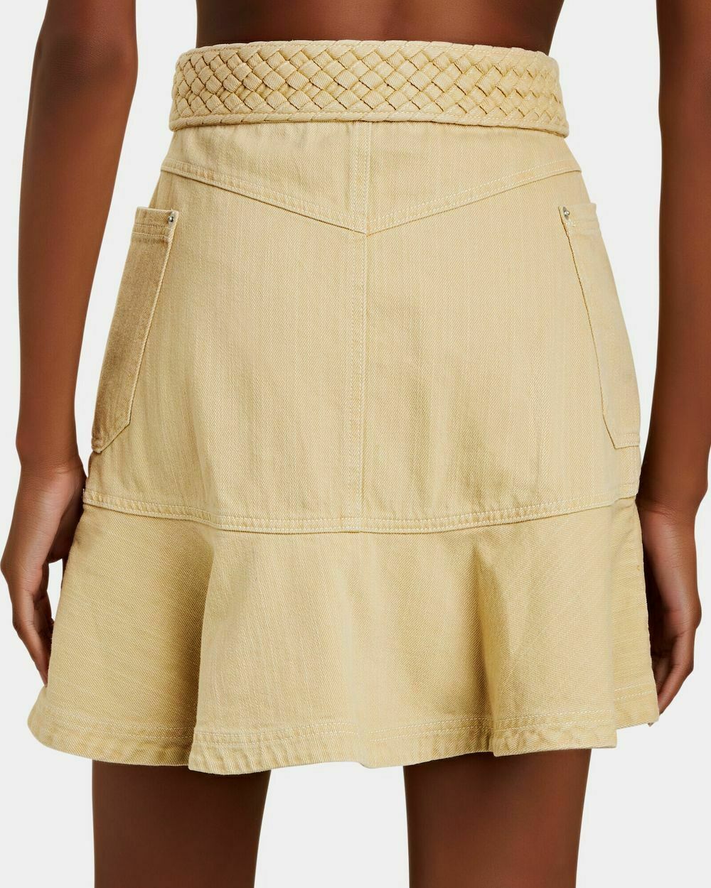 Theo Braided Waist Bone Mini Skirt NWT RRP$179