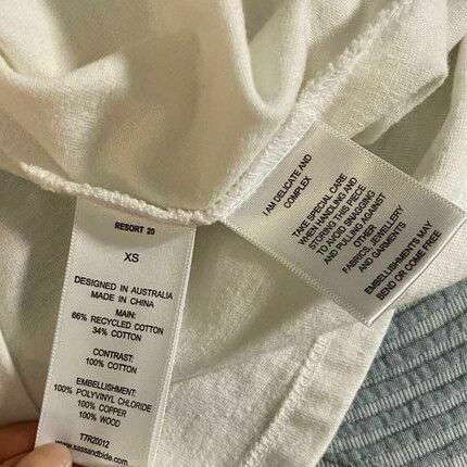 Moon Rider Embellished White Cotton Crew Neck Tee Tank Top