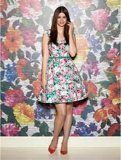 Hydrangea Rose Fit & Flare Dress RRP$289