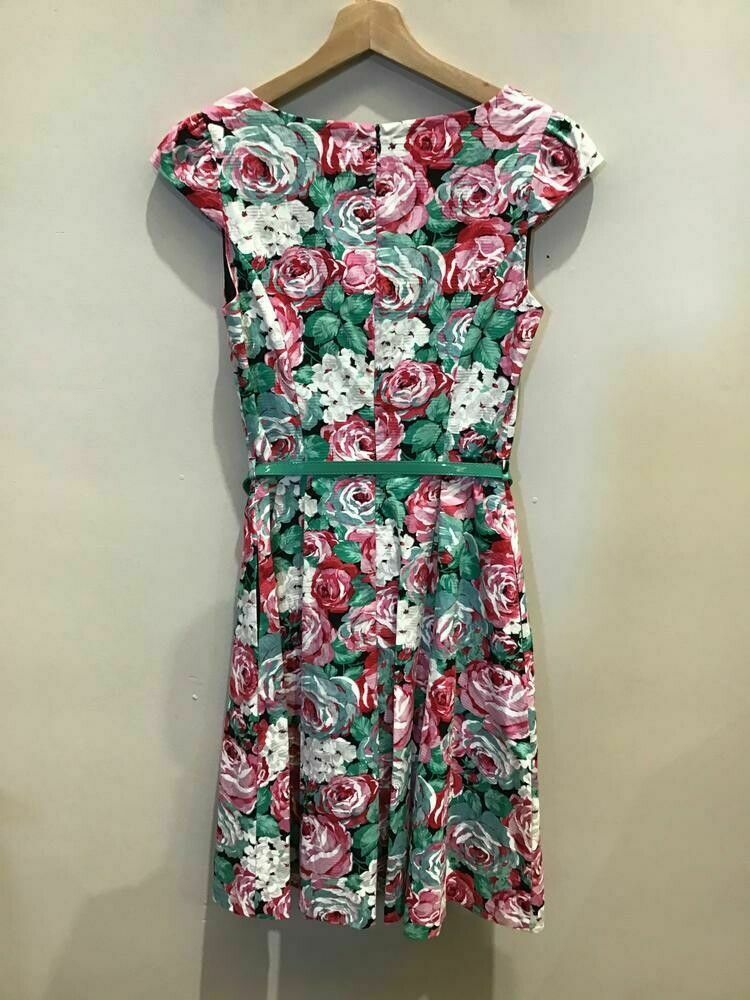 Hydrangea Rose Fit & Flare Dress RRP$289