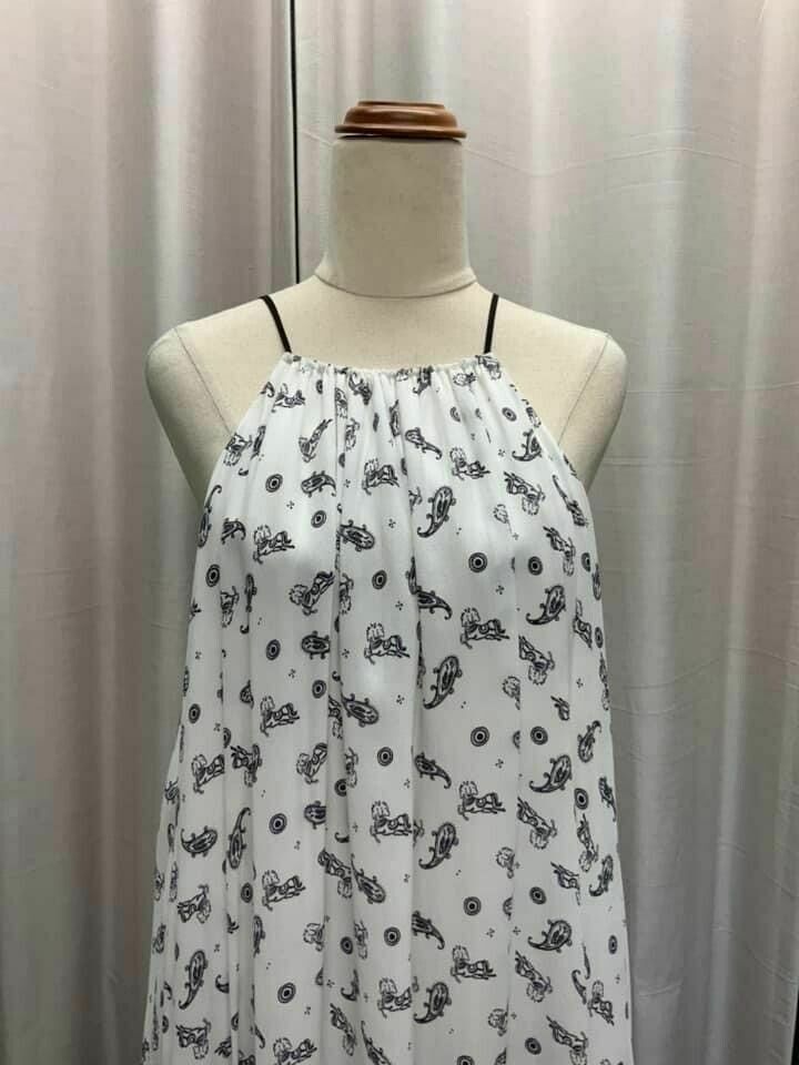 My Generation White Black Paisley Swing Cami Top NWT RRP$275