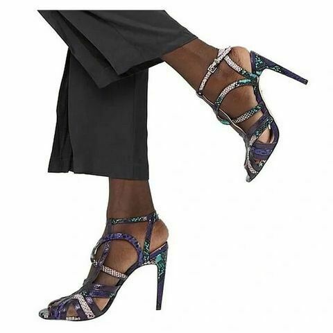 Eclipse Chica Leather Strappy Stiletto Heels NEW RRP$249