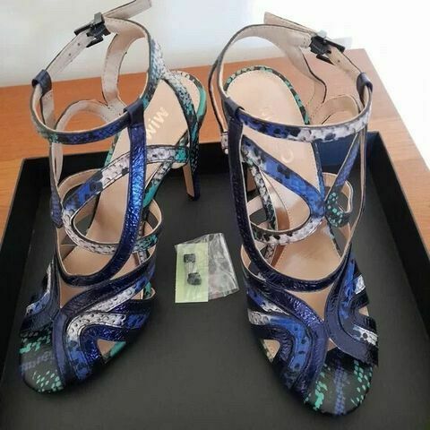 Eclipse Chica Leather Strappy Stiletto Heels NEW RRP$249