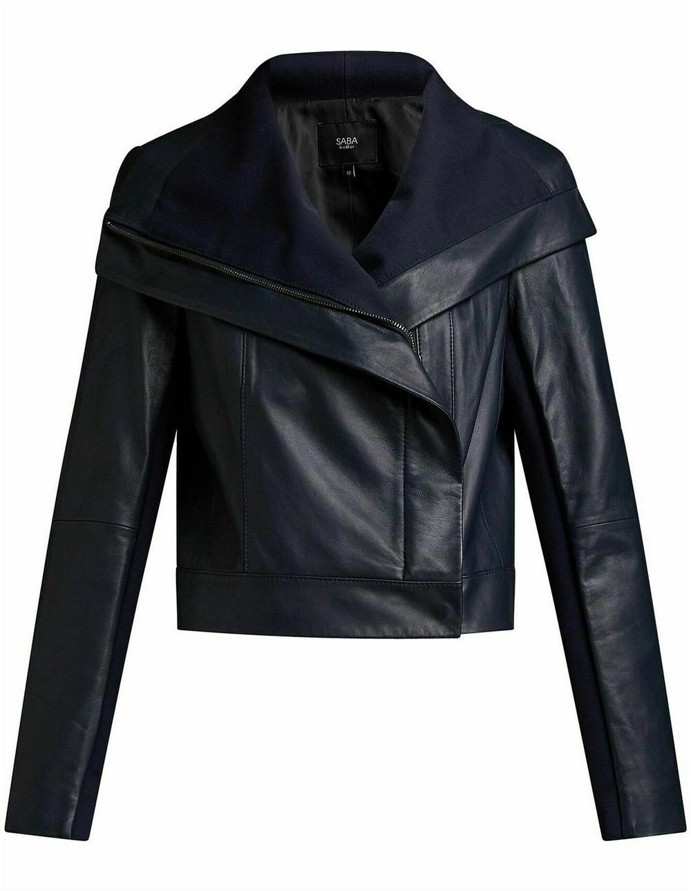 Layla Navy Leather Jacket RRP$799