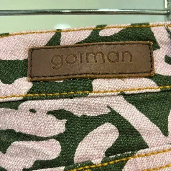 Claire Johnson Medusas Hair Pink Animal Print Denim Skinny Jeans