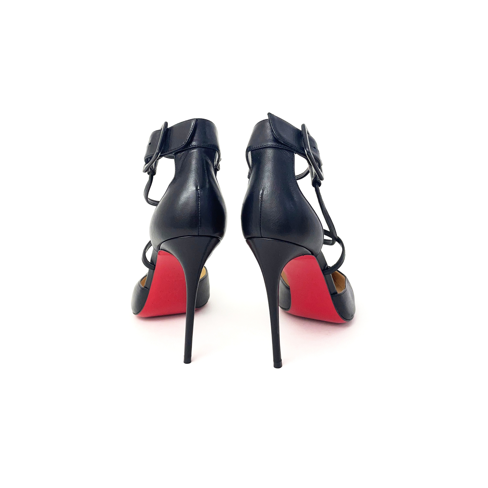Christian Louboutin Suzanna Black Heels sz 38.5 - AirRobe