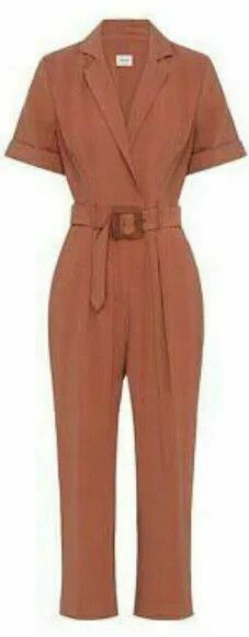 Eclipse Latte Belted Jumpsuit