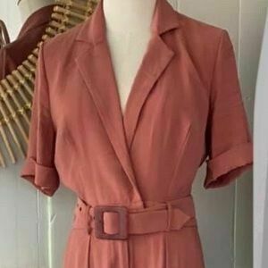 Eclipse Latte Belted Jumpsuit