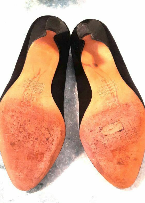 Black Bejewelled Low Heeled Pumps RRP$249