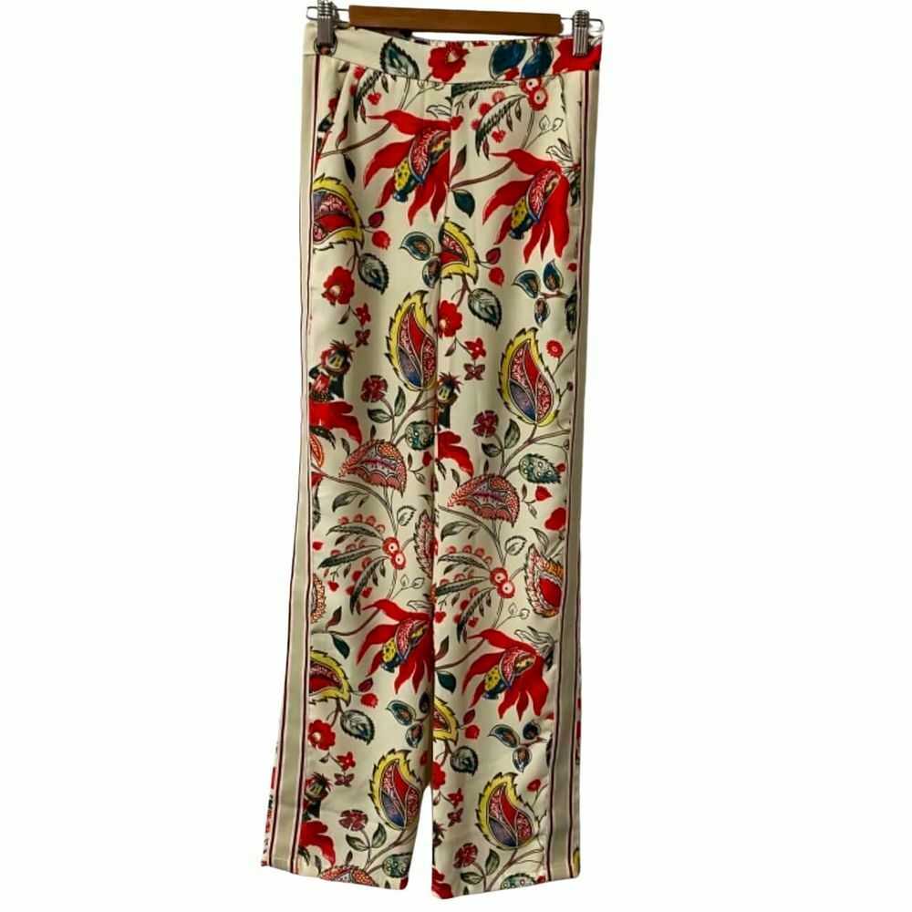 Dimitri Cream Floral Wide Leg Pants NWT RRP$269
