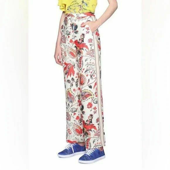 Dimitri Cream Floral Wide Leg Pants NWT RRP$269