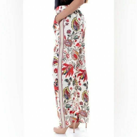 Dimitri Cream Floral Wide Leg Pants NWT RRP$269