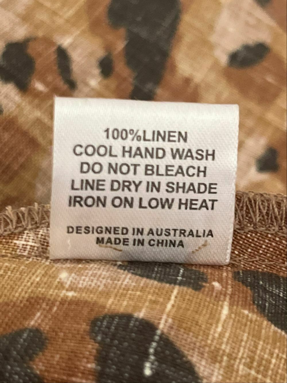 Nomade Leopard Print Tan Tie Front Maxi Dress NWT