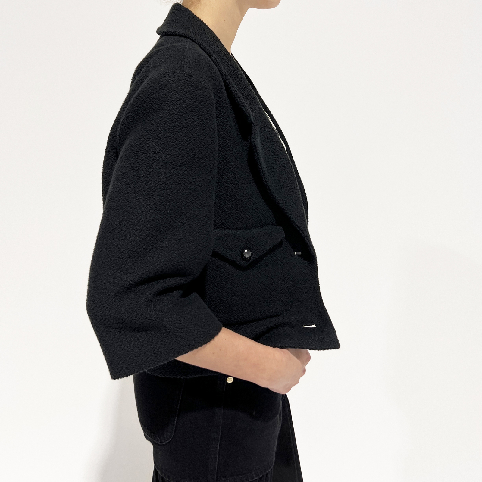 Crop Tweed Jacket Sz 42