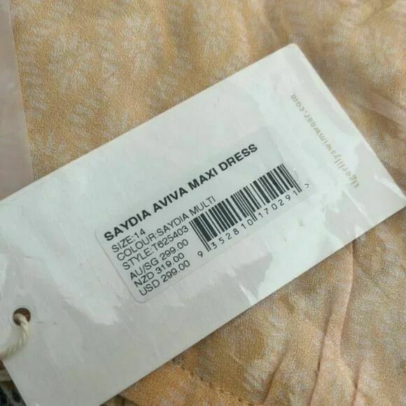 Saydia Aviva Strapless Halter Neck Tie Back Tiered Maxi Dress