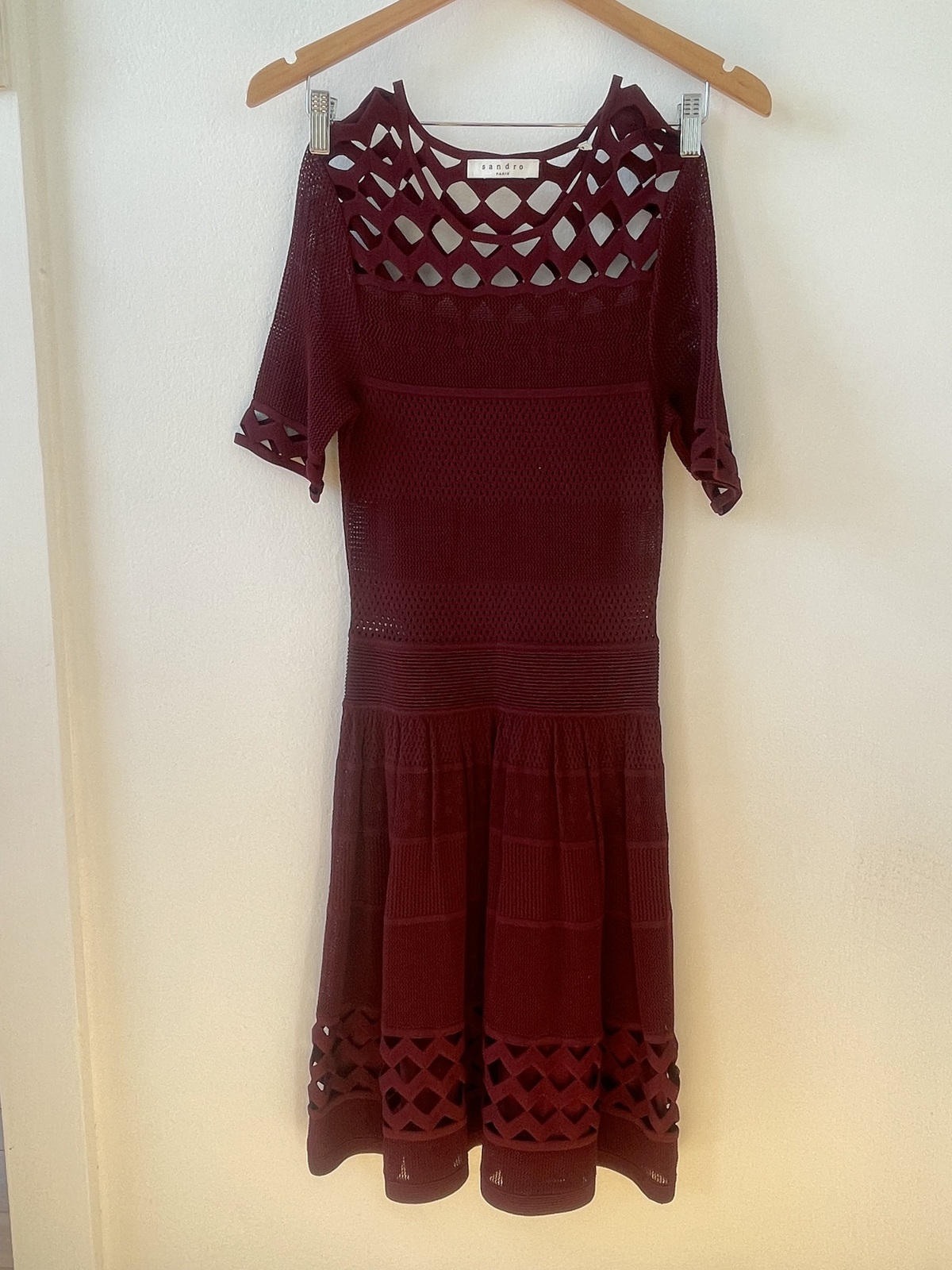 sandro burgundy dress Sandro main image 1