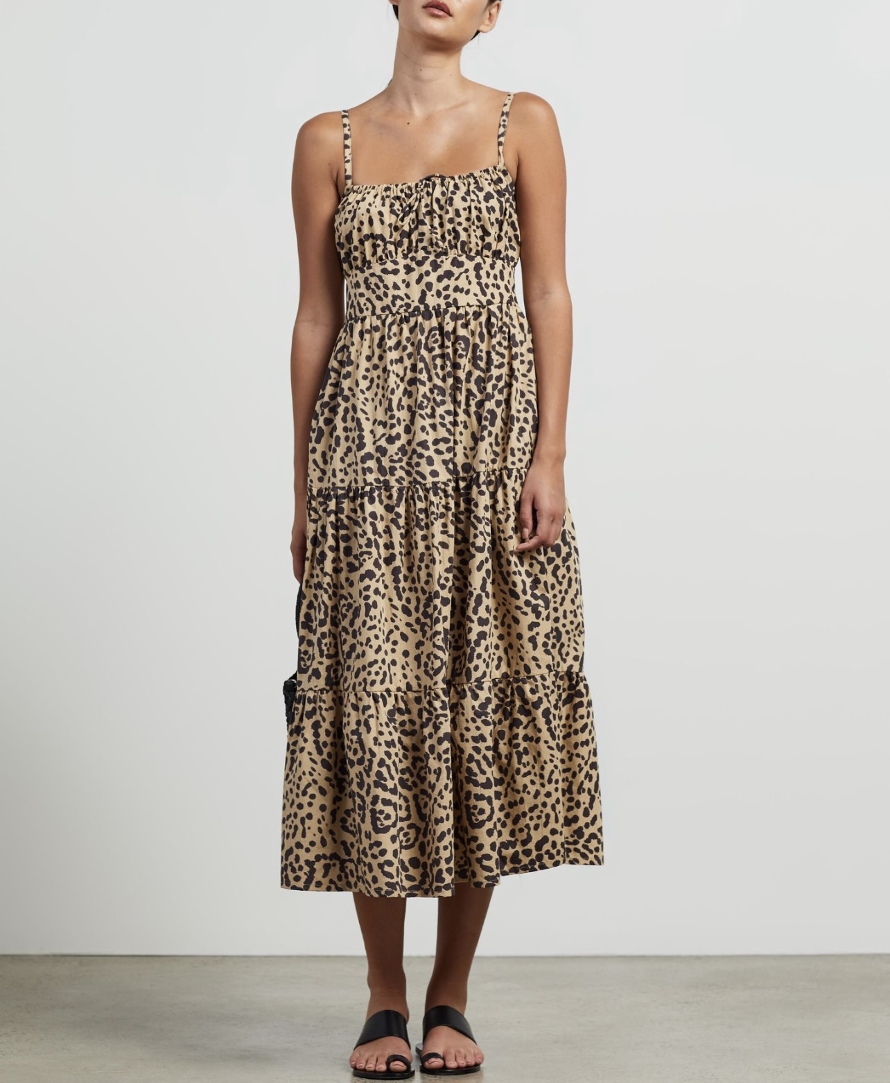 knee length dresses for ladies Faithfull The Brand Women's Romy Midi Dress  Saint Bernard