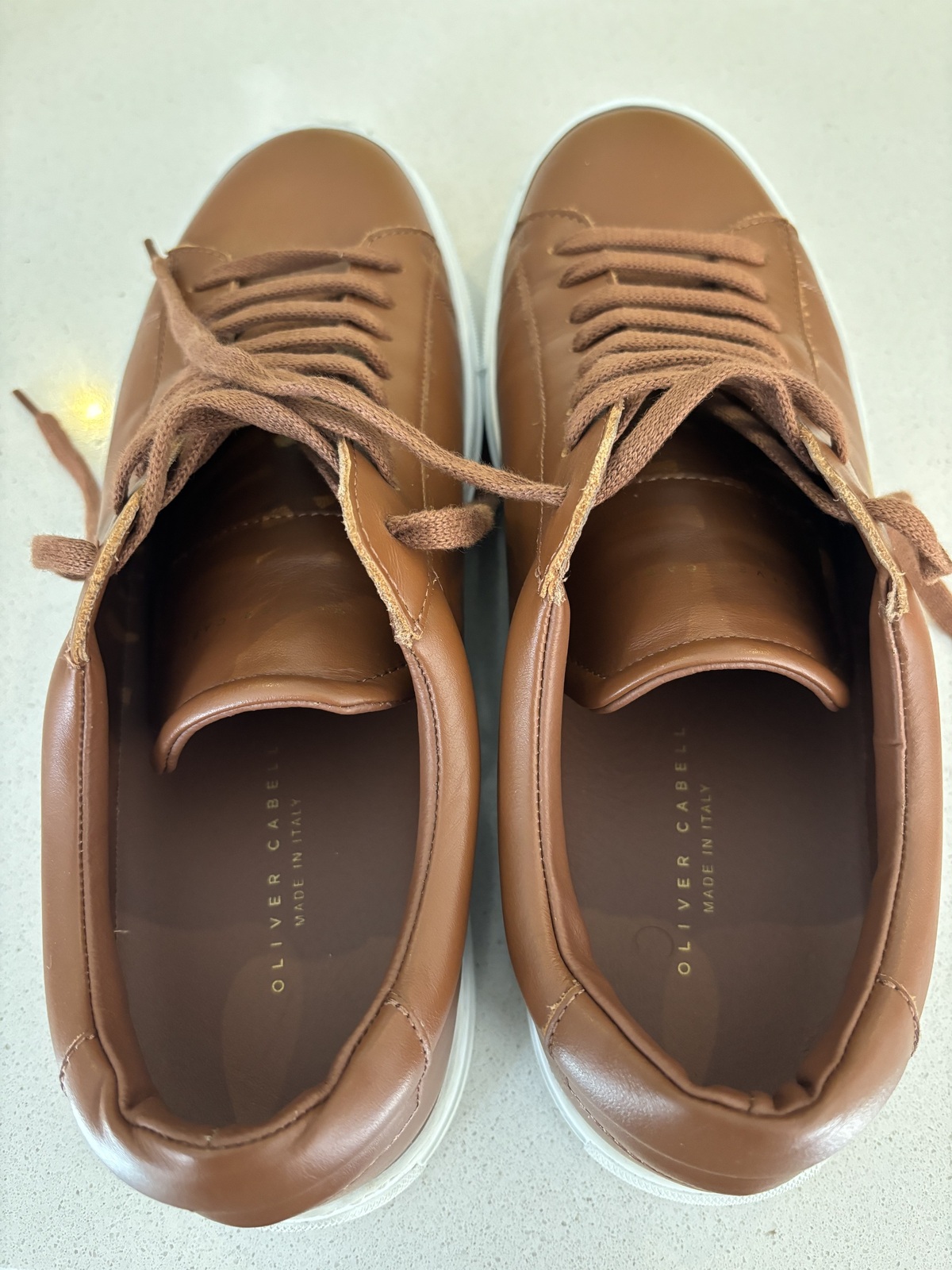 Oliver Cabell Low 1 Casual Shoes Men Size 15 Brown Leather Comfort Sneakers READ Oliver Cabell Low Lion Sizes 39 6 (39) | Mercari main image 2
