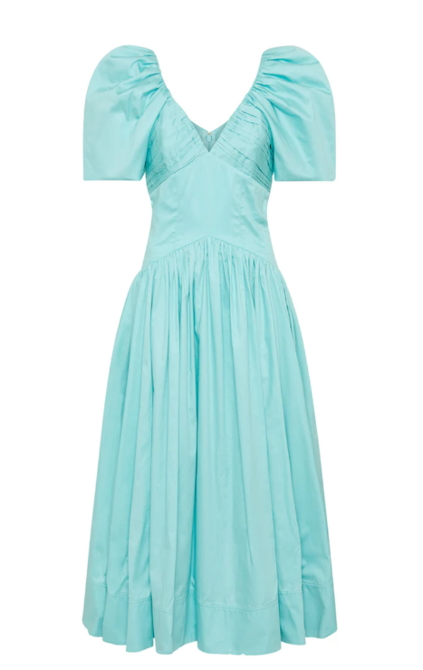 knee length dresses for ladies AJE Women's Gabrielle Plunge Midi Dress – Saint Bernard main image 0
