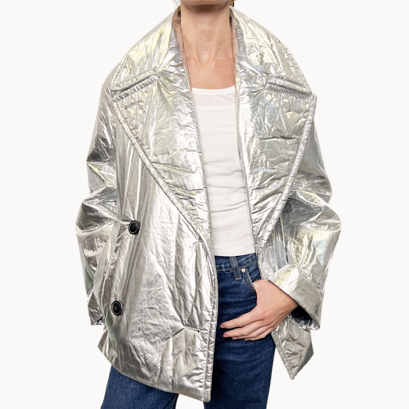 Dries Van Noten Metallic Jacket Sz XS - AirRobe