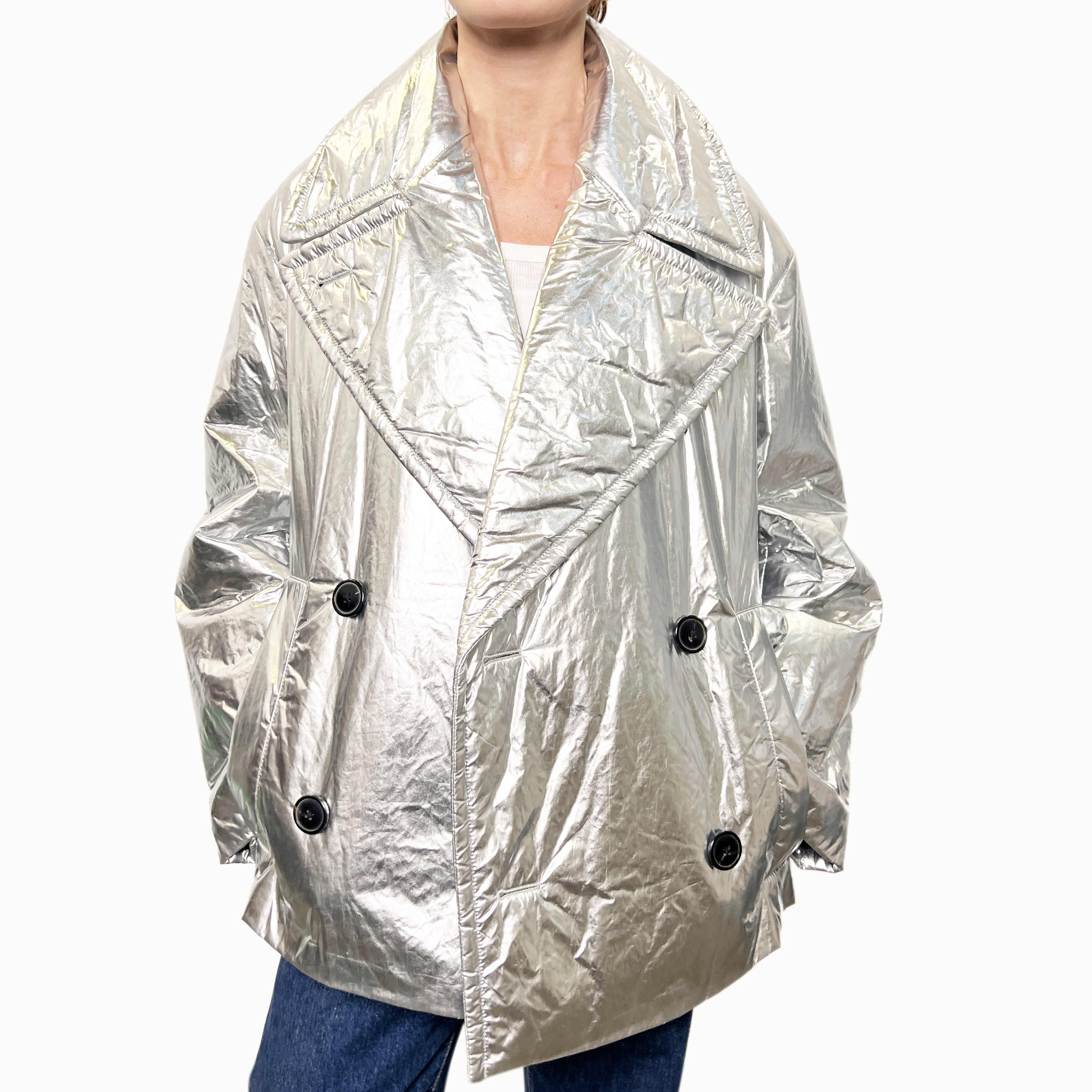 Dries Van Noten Metallic Jacket Sz XS - AirRobe