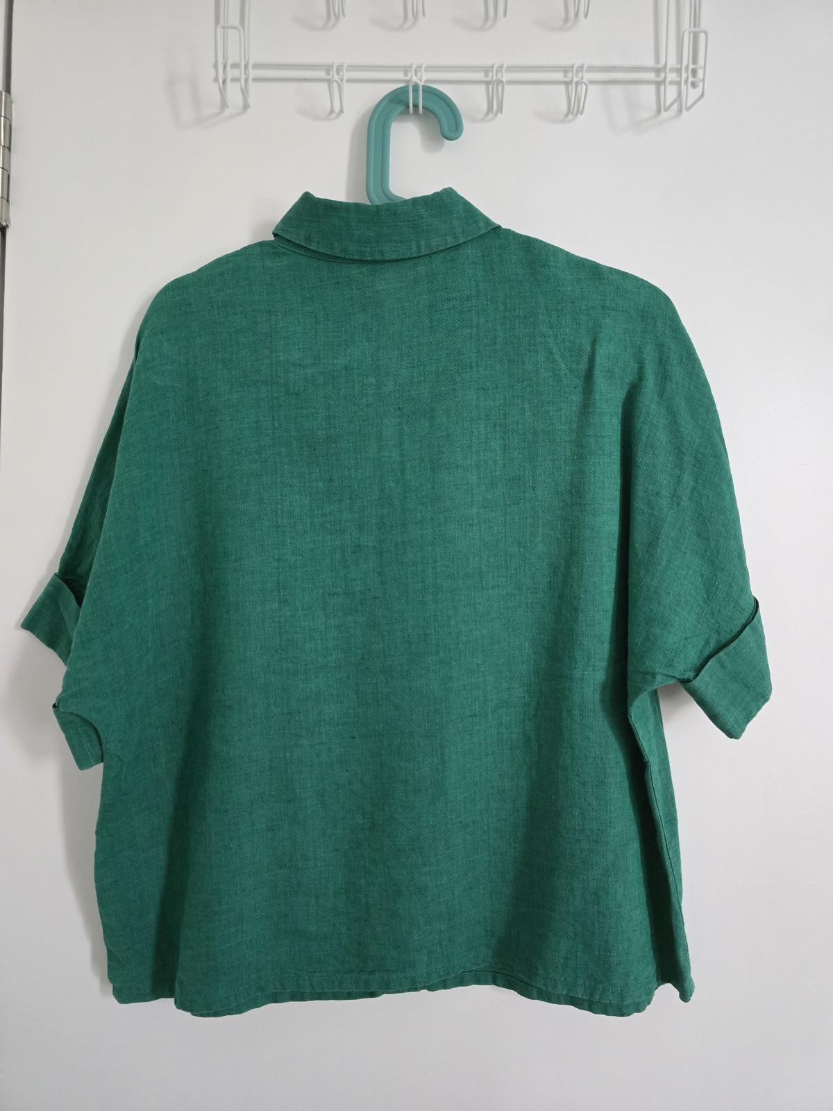 Linen short sleeve top