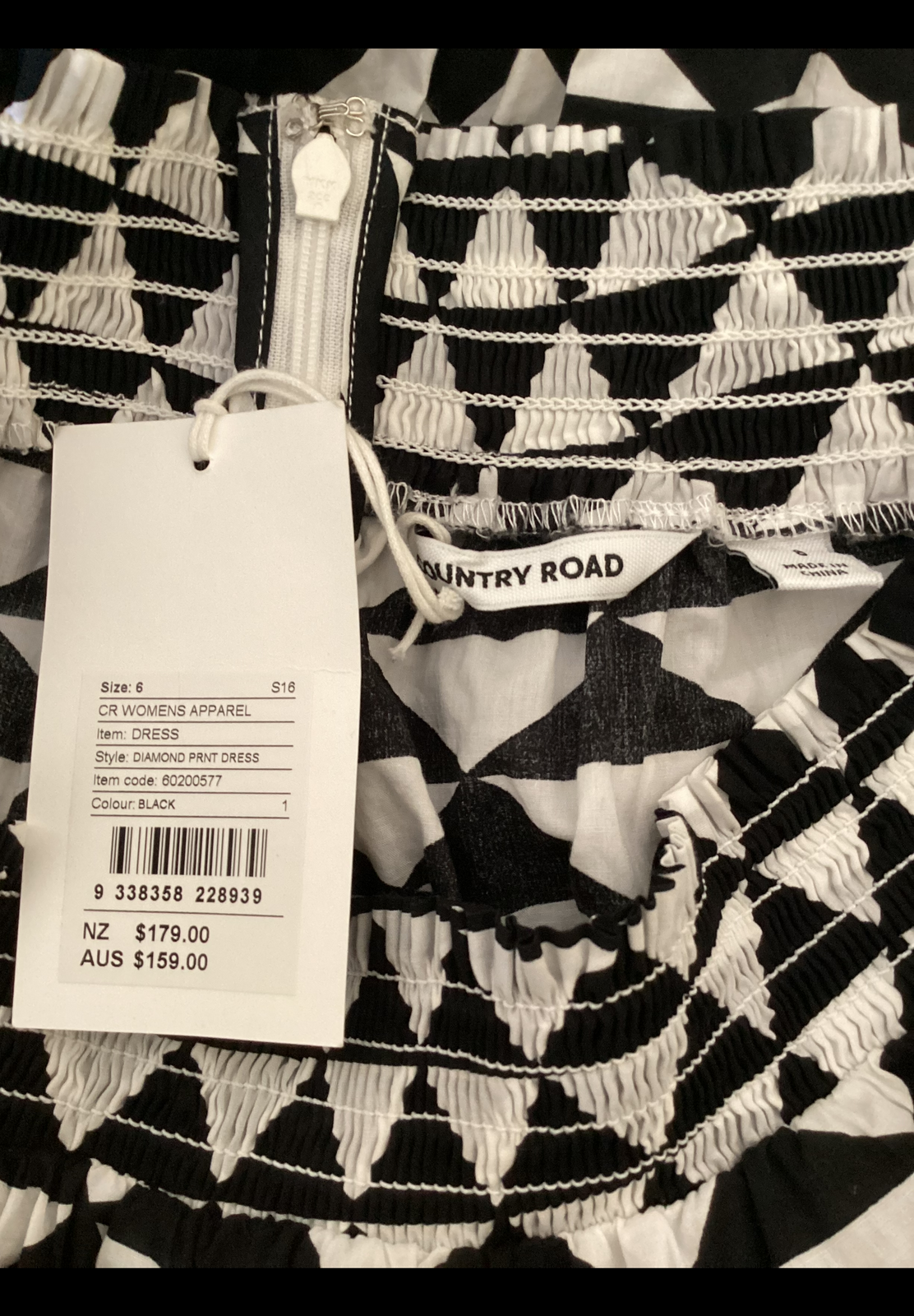 ‘Diamond’ Print Dress