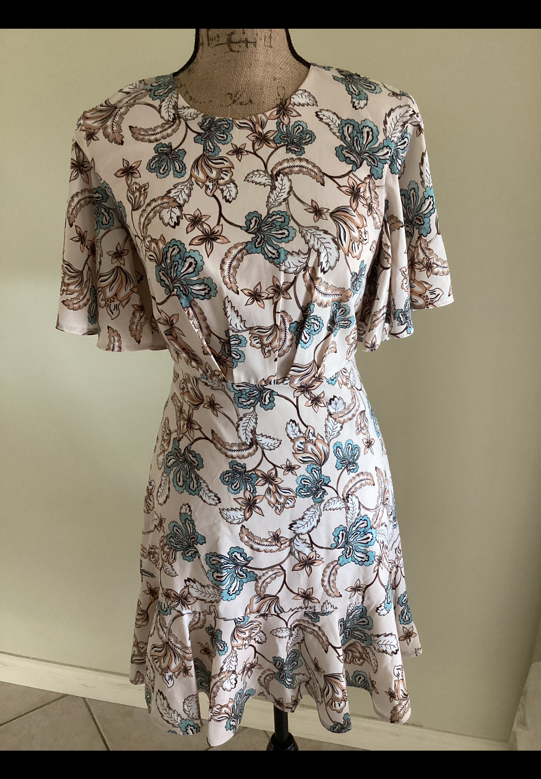 Printed Soft Ruffle Dress