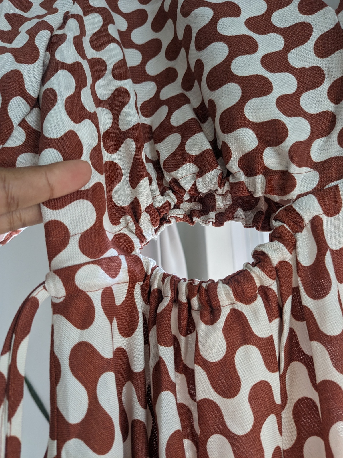 Marmo Drawstring Linen Midi Dress Size 14 BNWT 