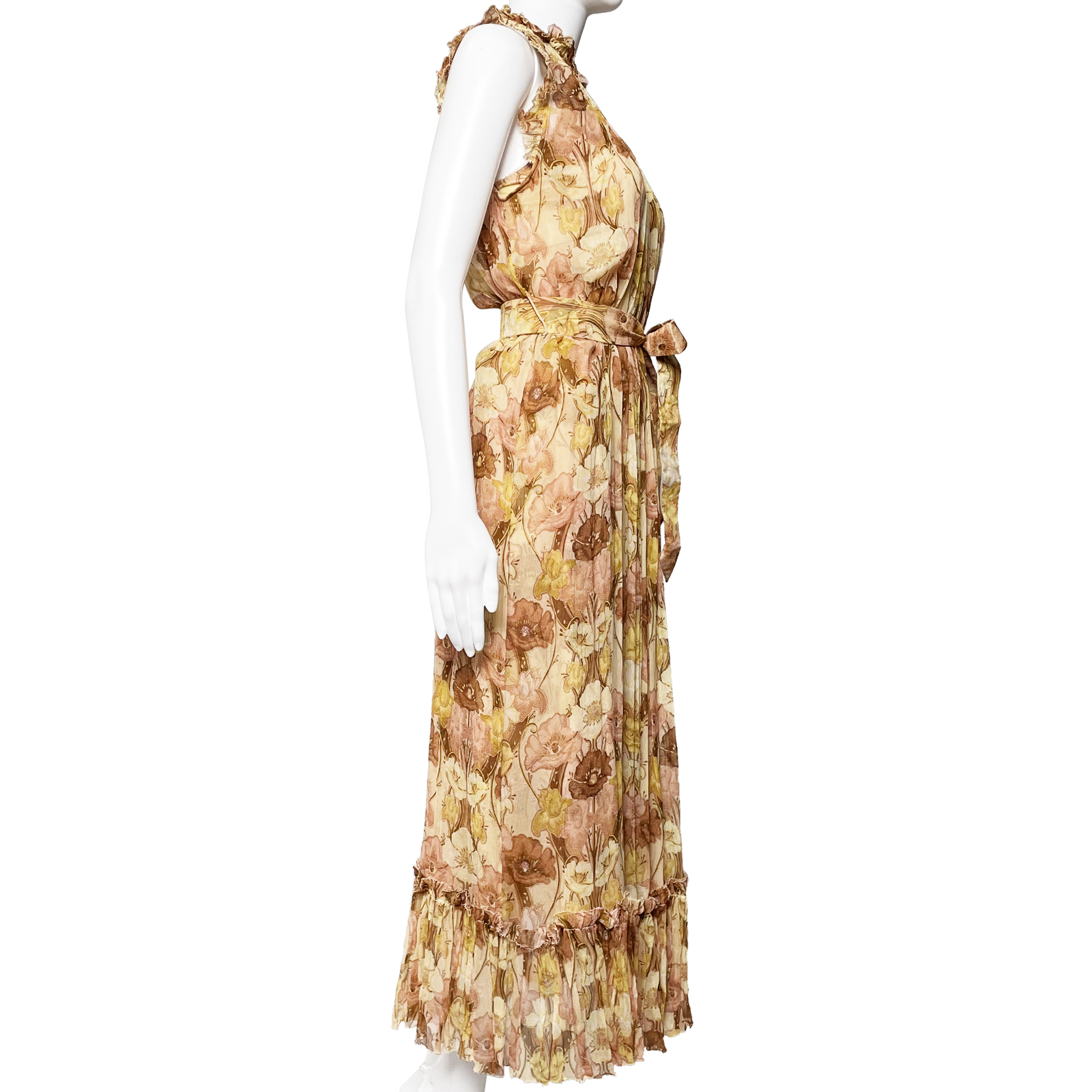 Zimmermann Floral Print Temple Flutter Midi Dress - AirRobe