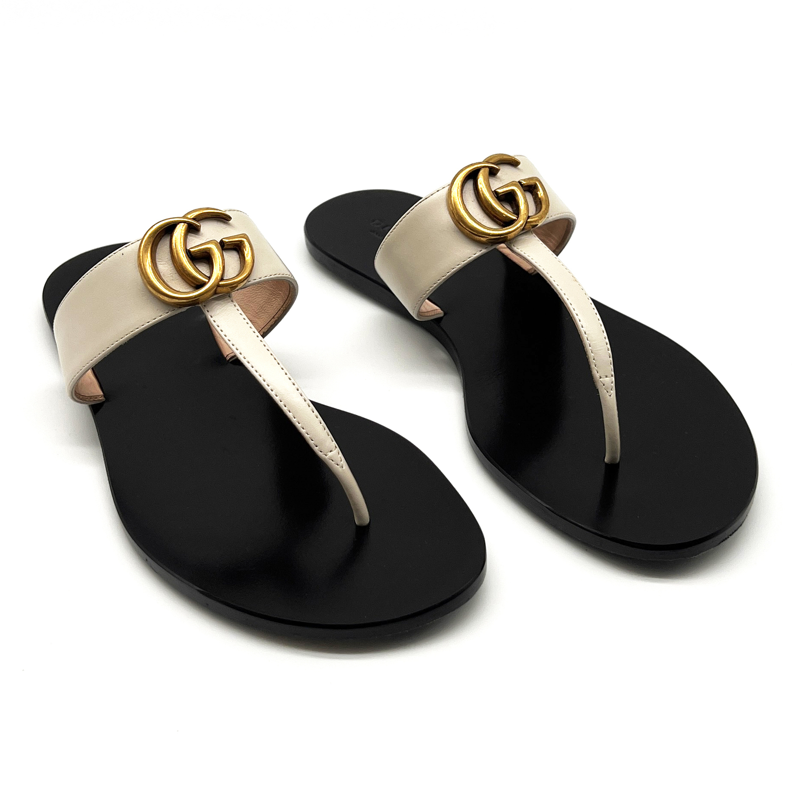 GUCCI レザー ミュール 38.5 C ☆関税込☆GUCCI☆グッチプリンスタウンレザースリッパ☆ (GUCCI
