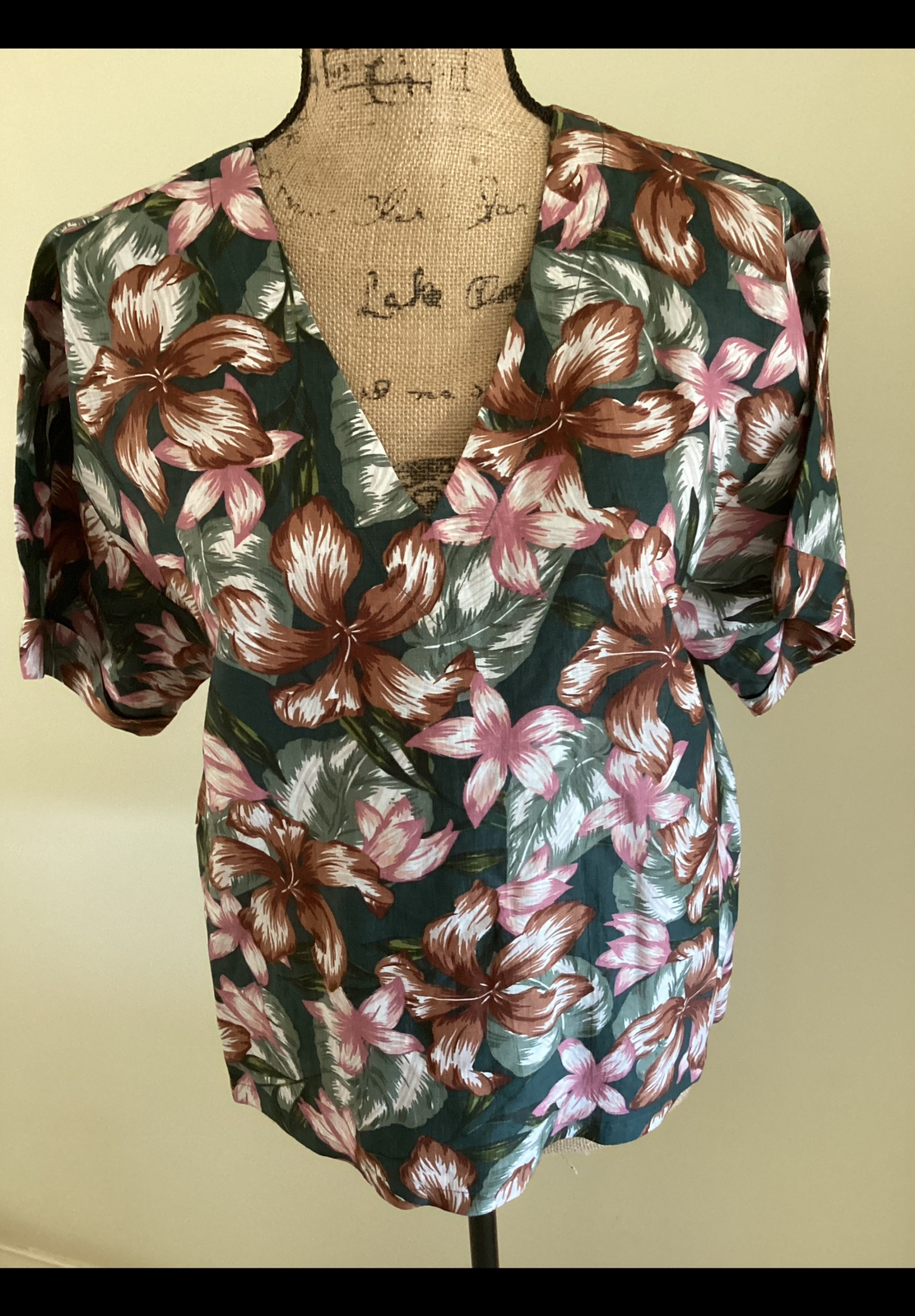 ‘Hibiscus’ Print Top