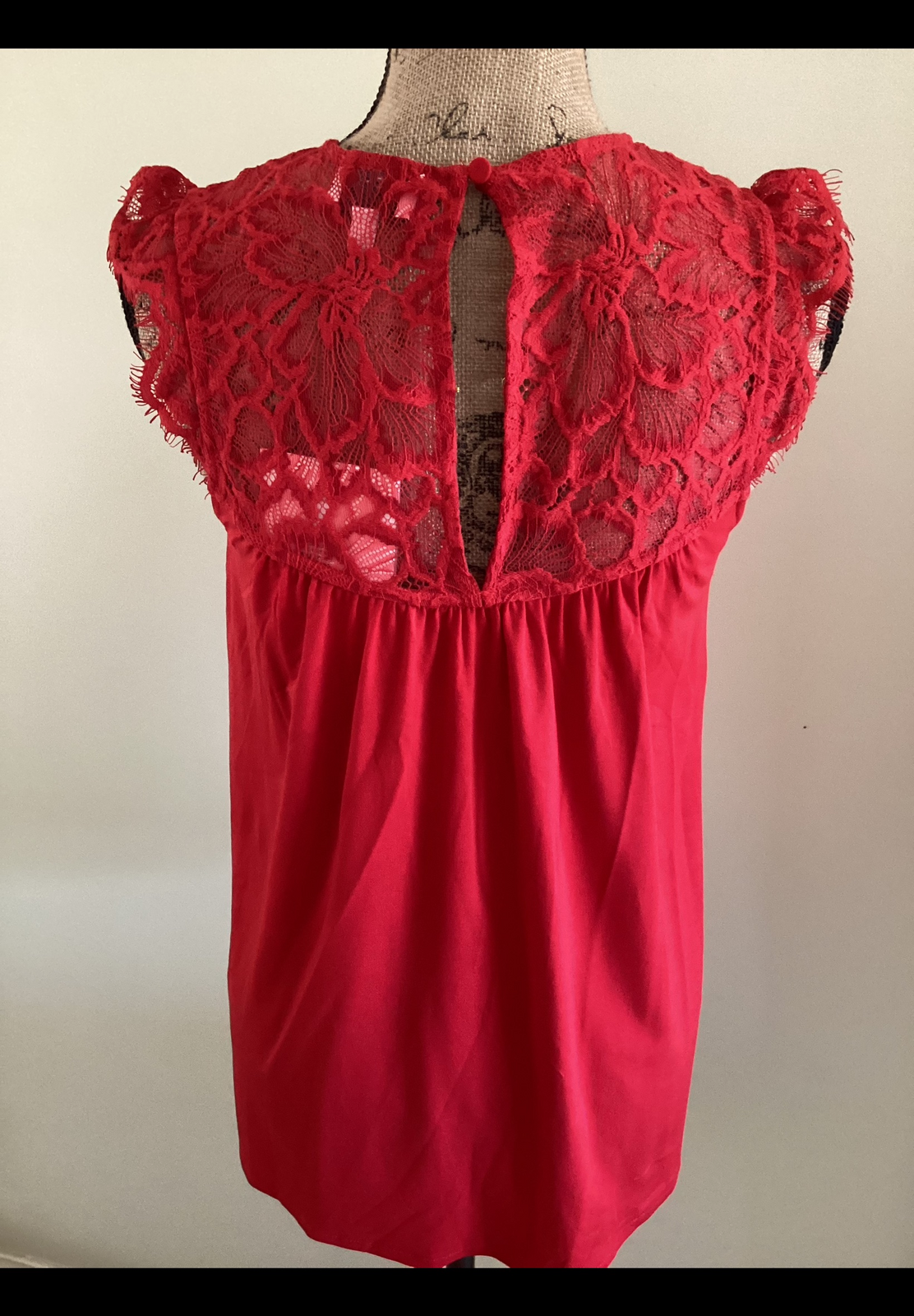 Lace Yoke Top