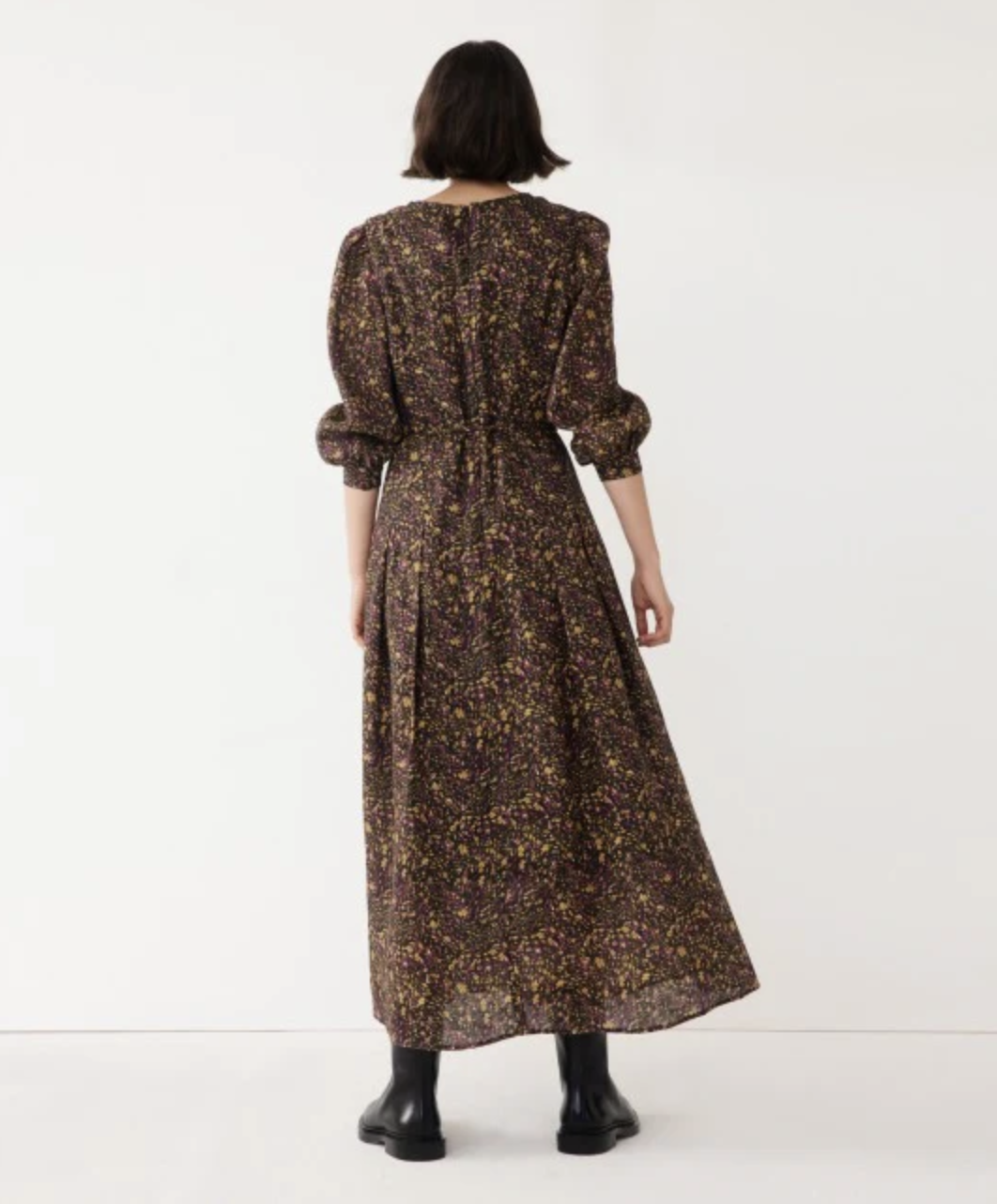 Francesca Linen Midi Dress | Print