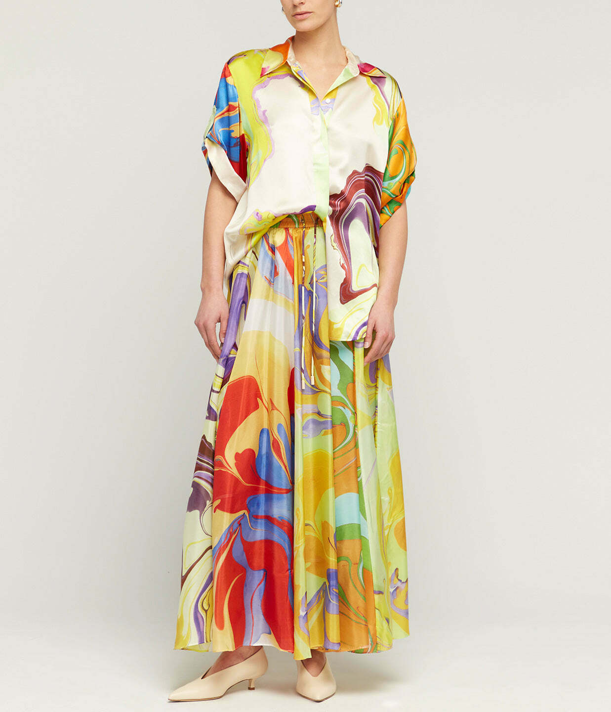 Luca Silk Shirt in Multi