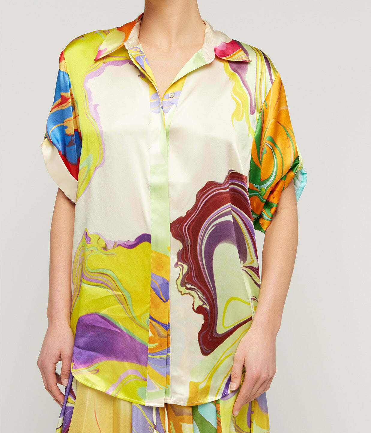 Luca Silk Shirt in Multi