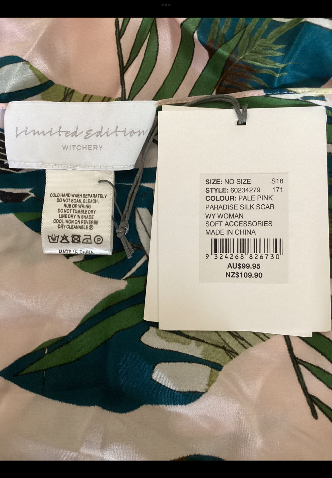 Limited Edition ‘Paradise’ Silk Scarf