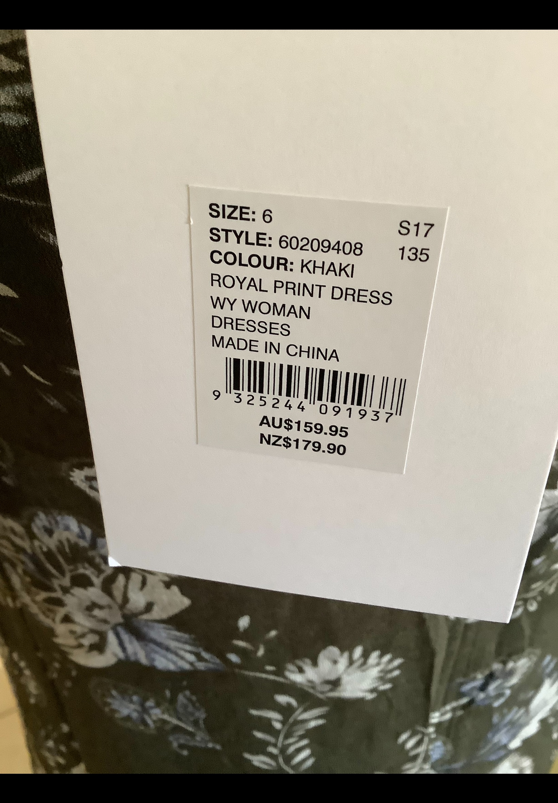 ‘Royal’ Print Dress